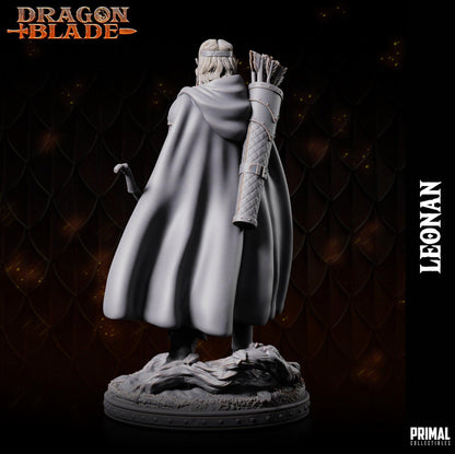 Leonan Half Elf | Dragonblade | TTRPG D&D Miniature | Primal Collectibles