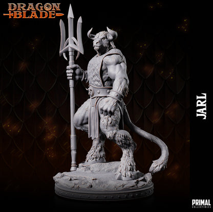 Minotaur Jarl Trident | Dragonblade | TTRPG D&D Miniature | Primal Collectibles