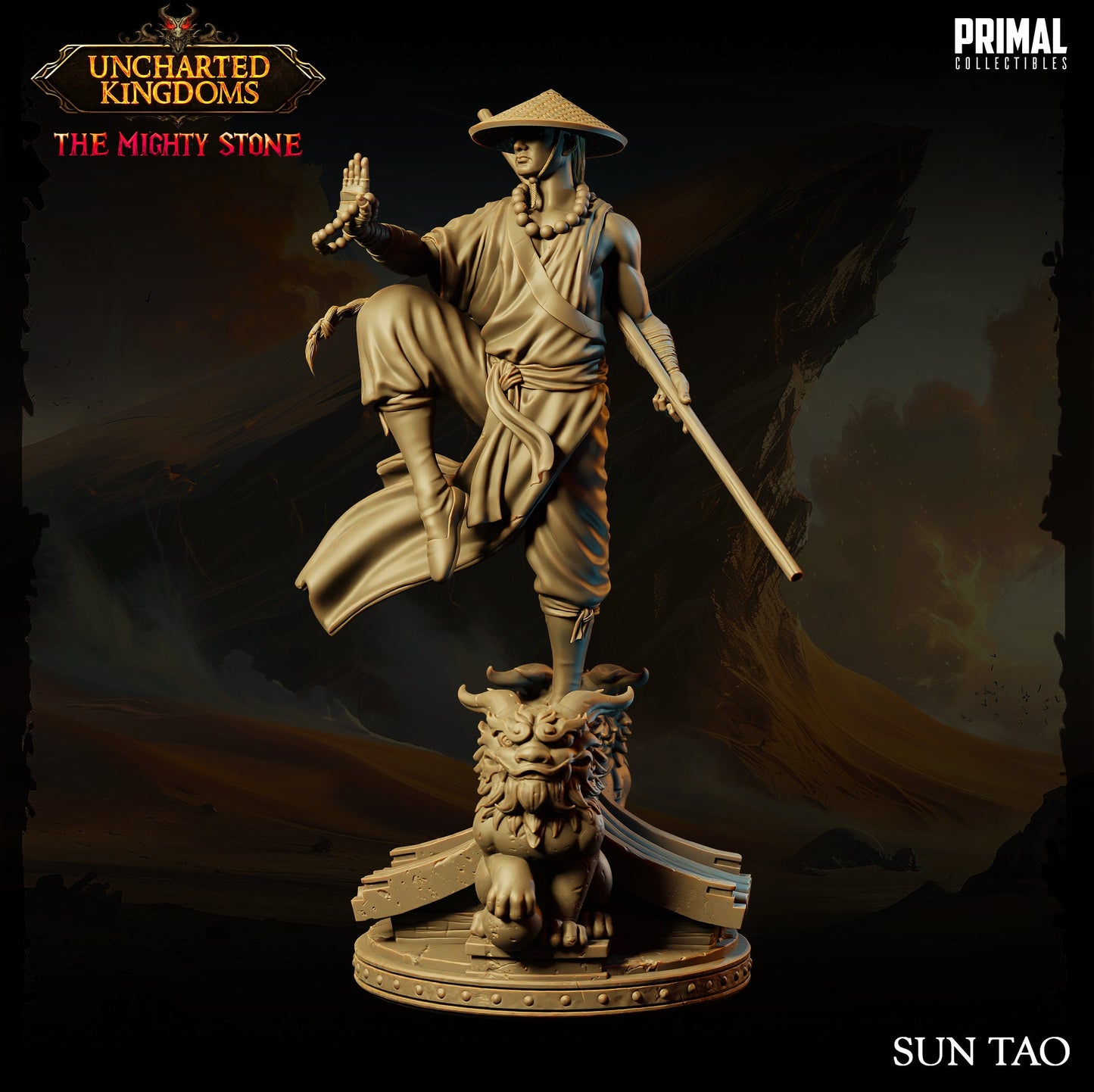 Monk Sun Tao | Tabletop Scale | TTRPG D&D Miniature | Primal Collectibles