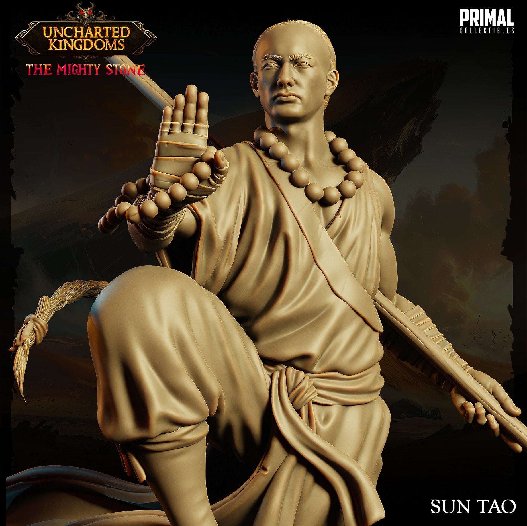 Monk Sun Tao | Tabletop Scale | TTRPG D&D Miniature | Primal Collectibles