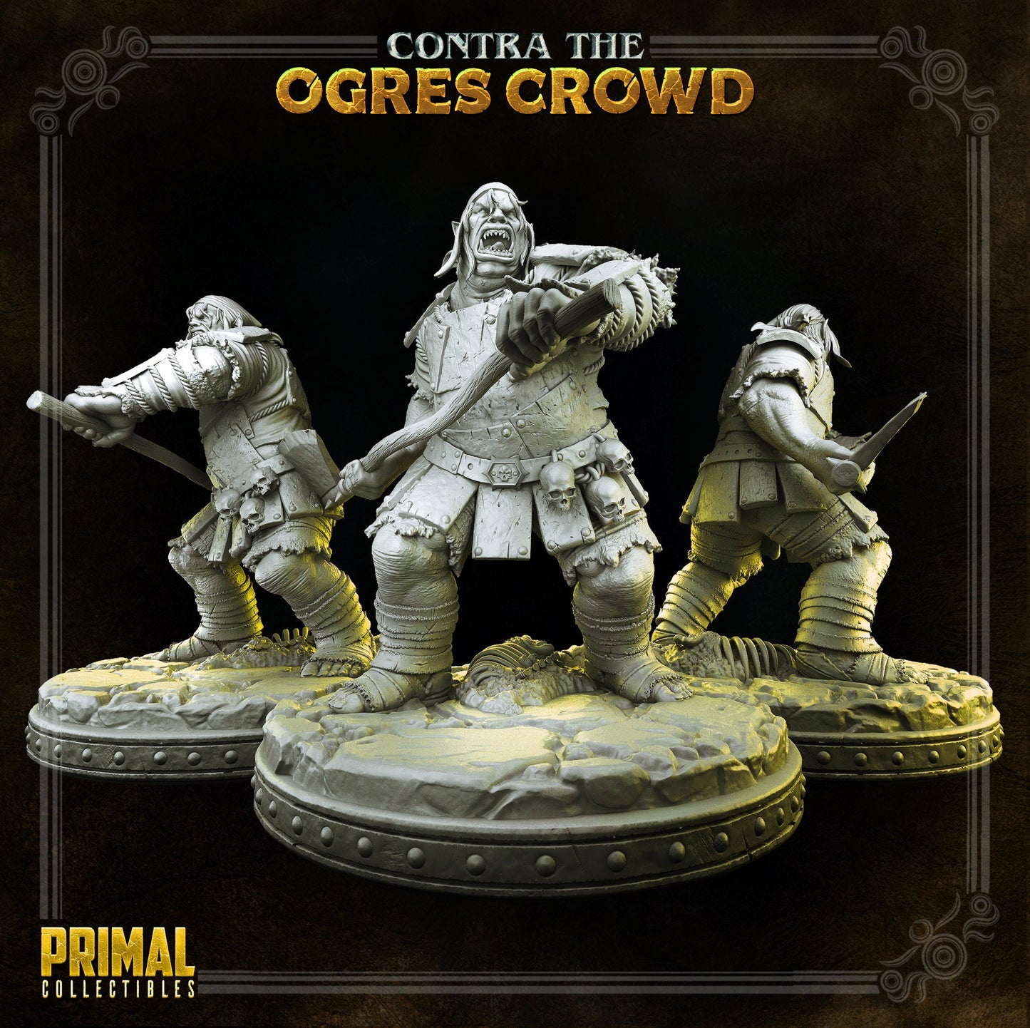 Ogre Champion Ulbrok | Tabletop Scale | TTRPG D&D Miniature | Primal Collectibles