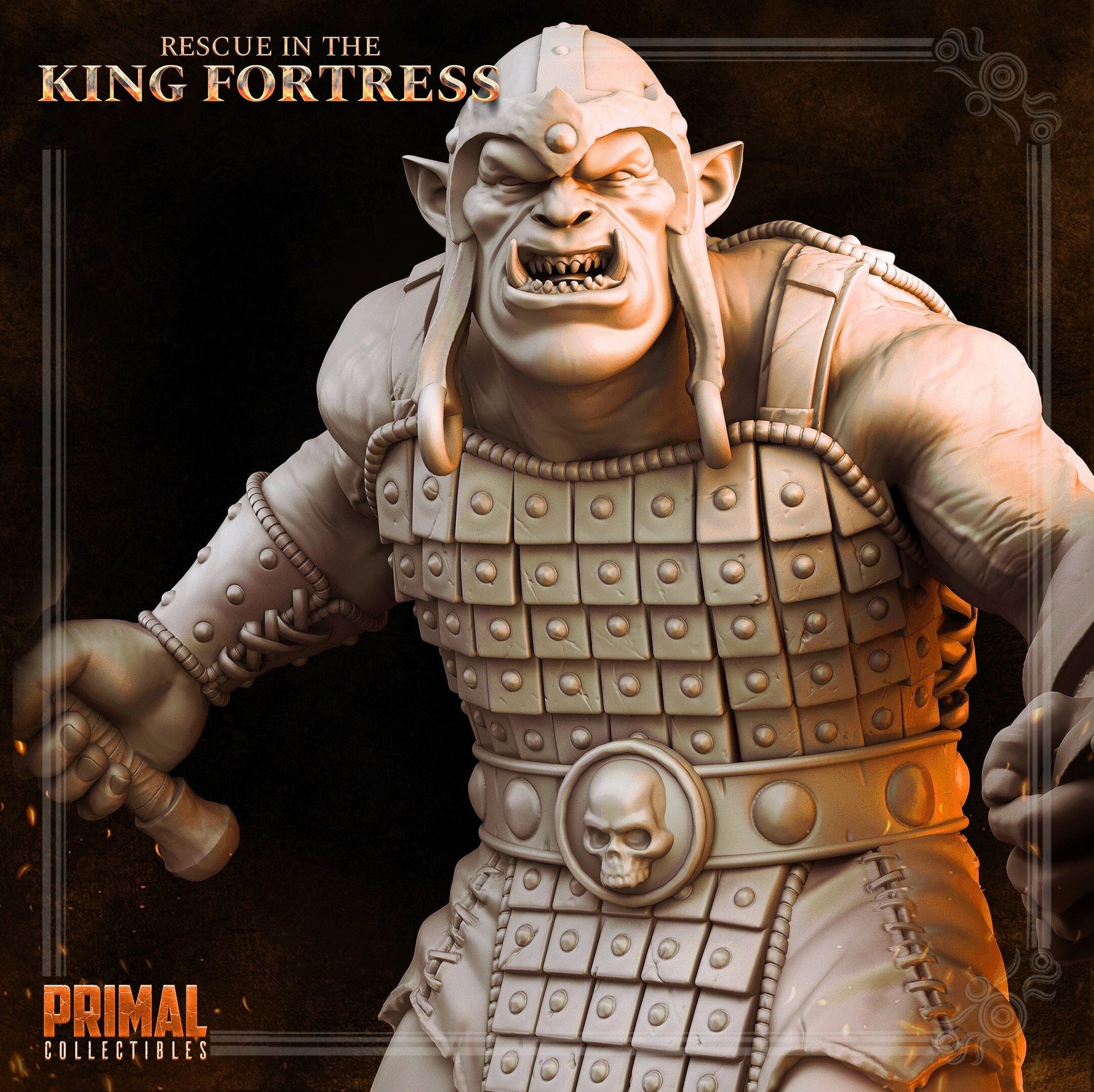 Orc Minion Orrusk | Tabletop Scale | TTRPG D&D Miniature | Primal Collectibles