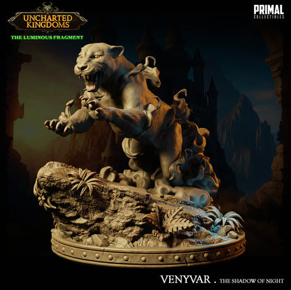 Panther Venyvar | Uncharted Kingdoms | TTRPG D&D Miniature | Primal Collectibles