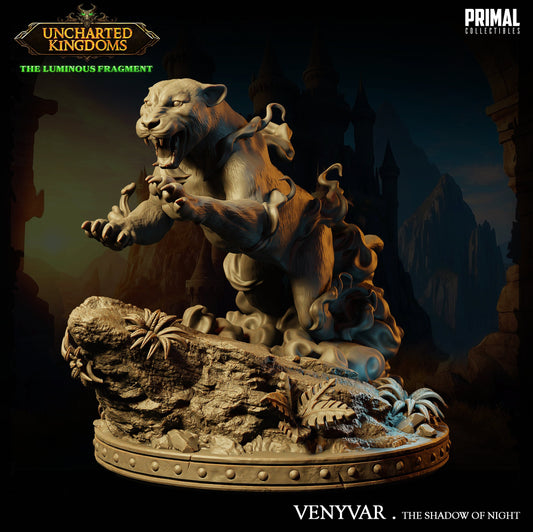 Panther Venyvar | Tabletop Scale | TTRPG D&D Miniature | Primal Collectibles
