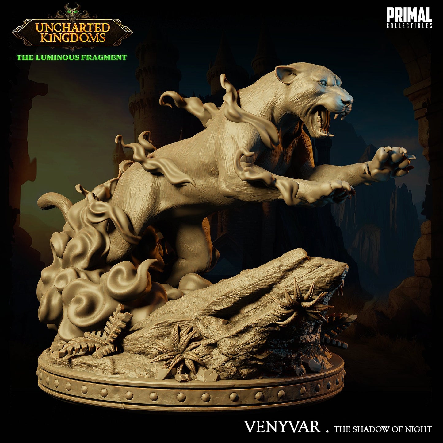Panther Venyvar | Tabletop Scale | TTRPG D&D Miniature | Primal Collectibles