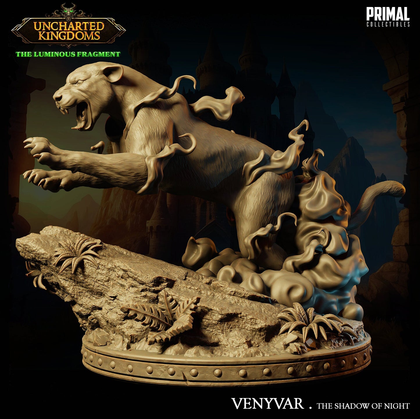 Panther Venyvar | Tabletop Scale | TTRPG D&D Miniature | Primal Collectibles