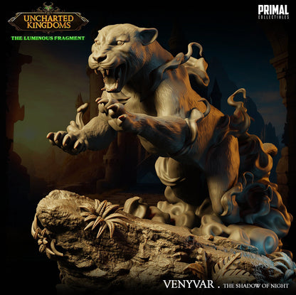 Panther Venyvar | Uncharted Kingdoms | TTRPG D&D Miniature | Primal Collectibles