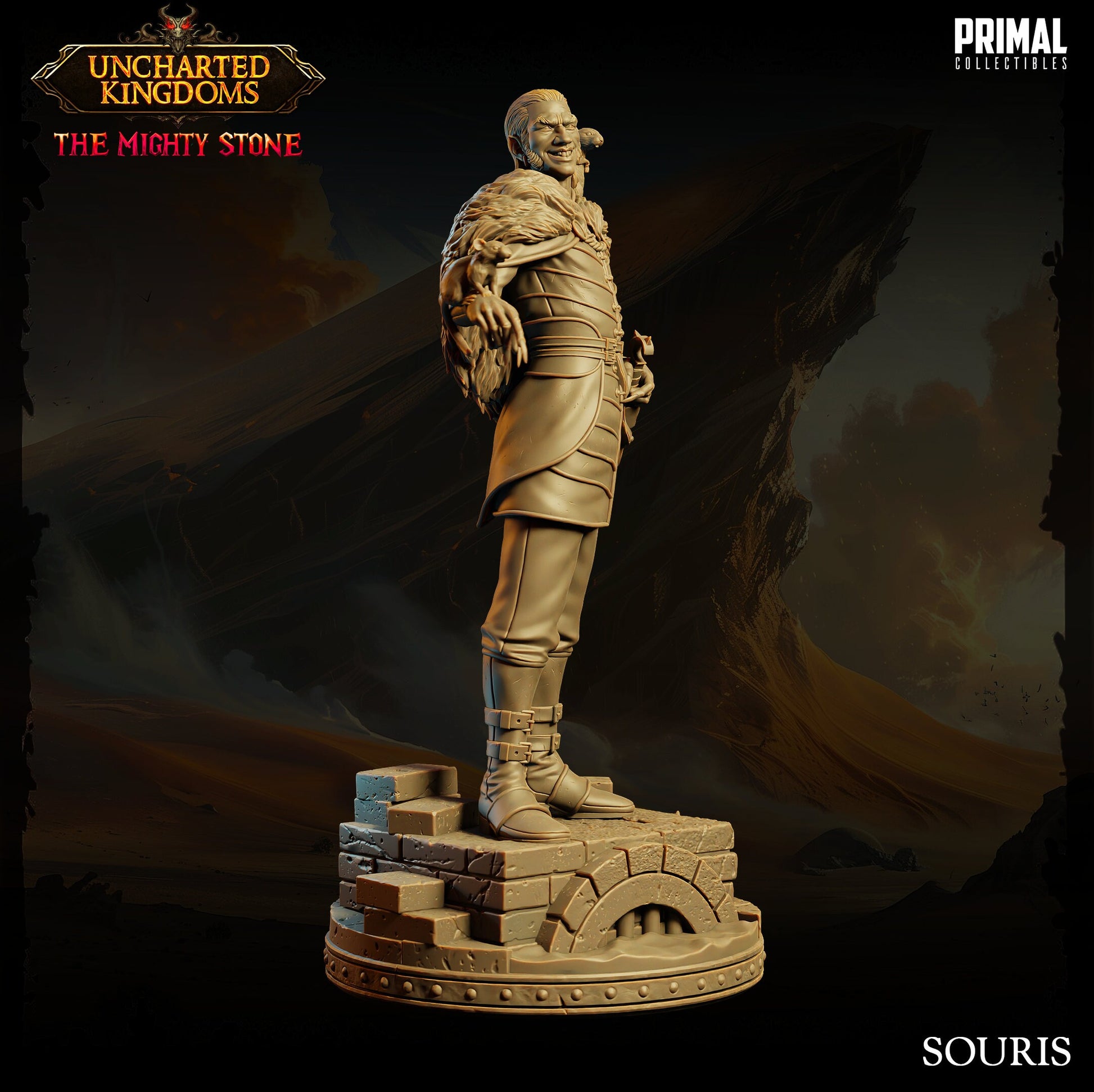 Ratman Soldier Souris | Tabletop Scale | TTRPG D&D Miniature | Primal Collectibles