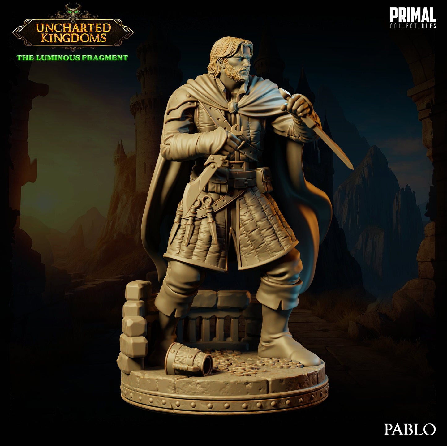 Rogue Pablo | Tabletop Scale | TTRPG D&D Miniature | Primal Collectibles