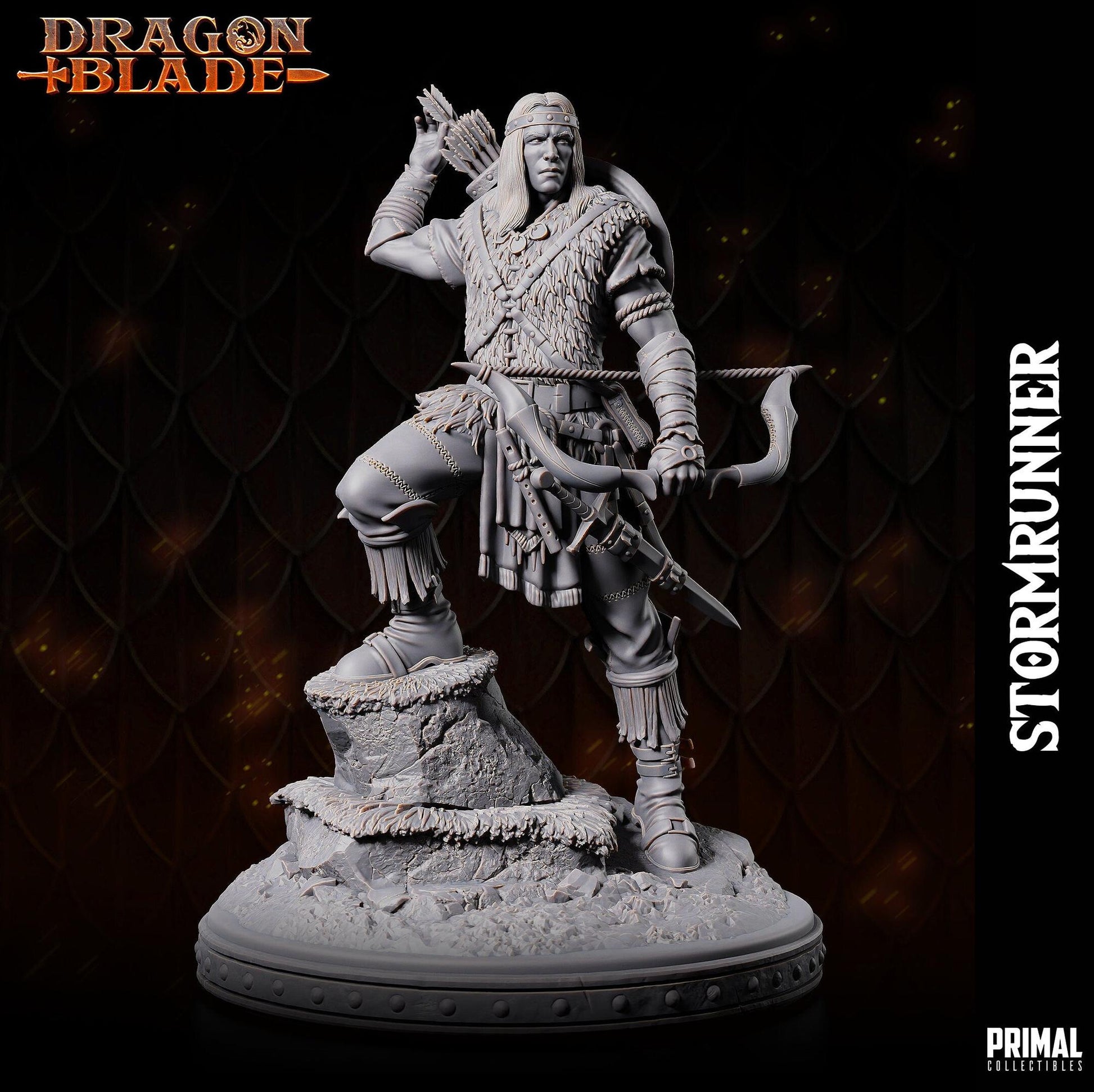 Stormrunner Ranger | Tabletop Scale | TTRPG D&D Miniature | Primal Collectibles