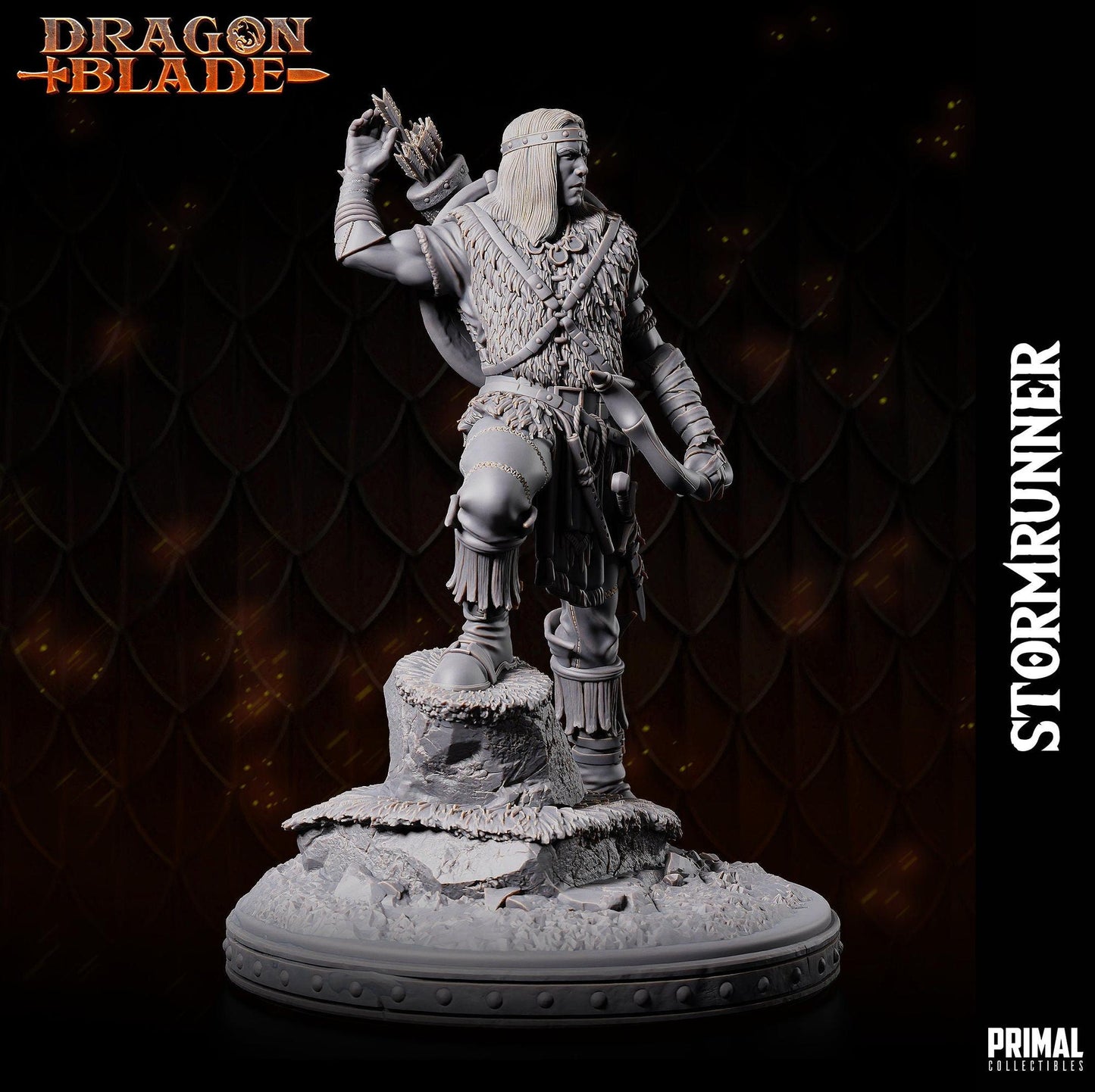 Stormrunner Ranger | Tabletop Scale | TTRPG D&D Miniature | Primal Collectibles