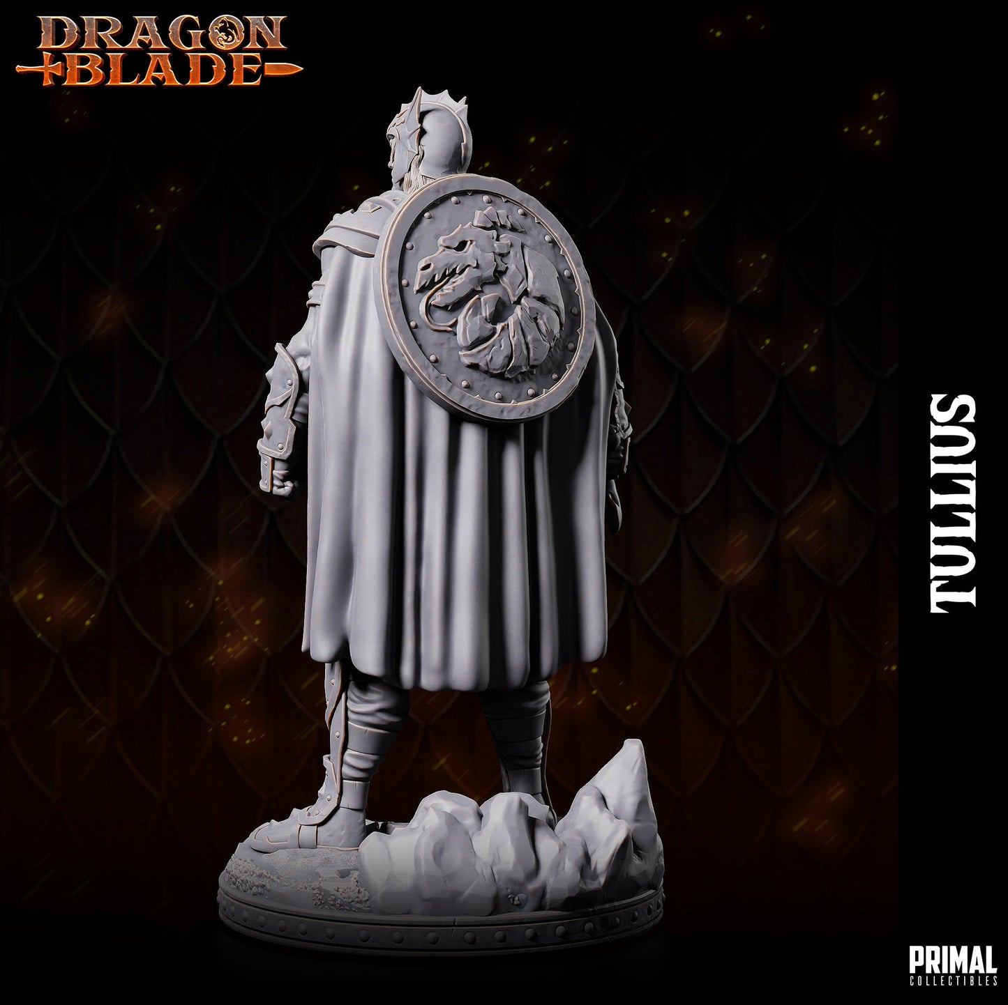 Tullius Warrior | Tabletop Scale | TTRPG D&D Miniature | Primal Collectibles