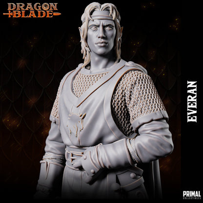 Warrior Wizard Elf Everan | Dragonblade | TTRPG D&D Miniature | Primal Collectibles