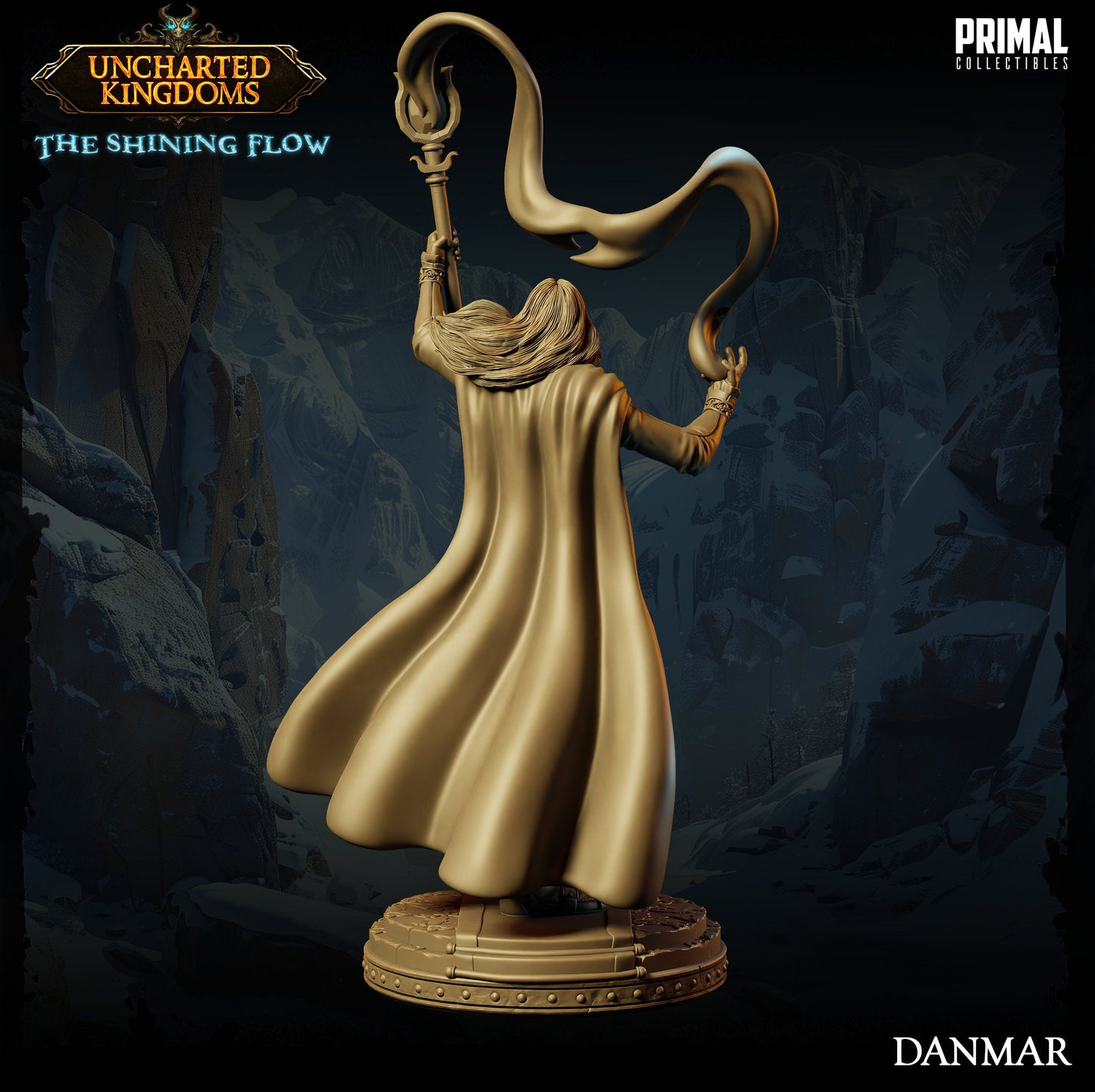 Wizard Danmar | Tabletop Scale | TTRPG D&D Miniature | Primal Collectibles