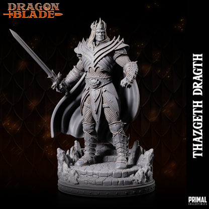 Wizard Fighter Thazgeth Dragth | Dragonblade | TTRPG D&D Miniature | Primal Collectibles