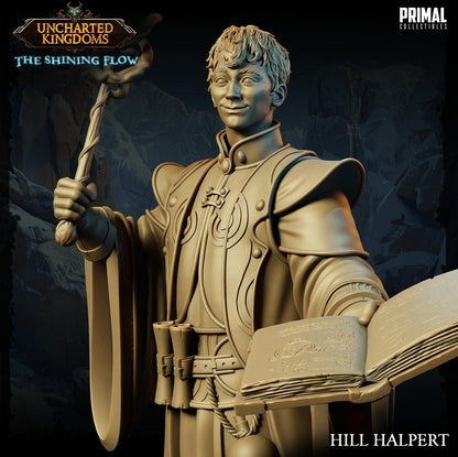 Wizard Hill Halpert | Uncharted Kingdoms | TTRPG D&D Miniature | Primal Collectibles