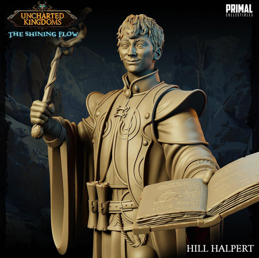 Wizard Hill Halpert | Tabletop Scale | TTRPG D&D Miniature | Primal Collectibles