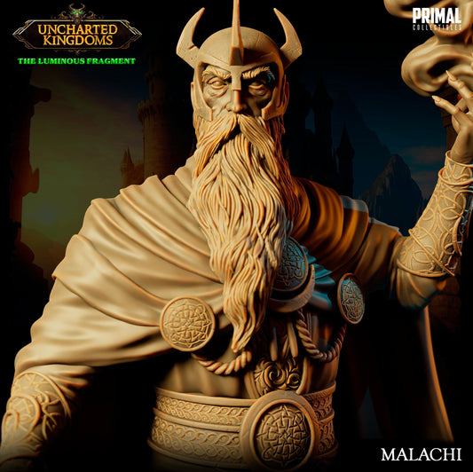 Wizard Malachi | Tabletop Scale | TTRPG D&D Miniature | Primal Collectibles