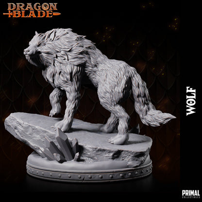Wolf Snowdasher | Dragonblade | TTRPG D&D Miniature | Primal Collectibles