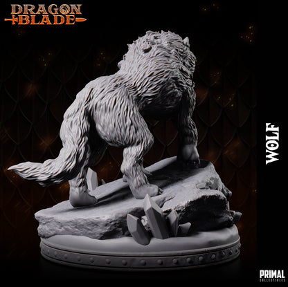 Wolf Snowdasher | Dragonblade | TTRPG D&D Miniature | Primal Collectibles