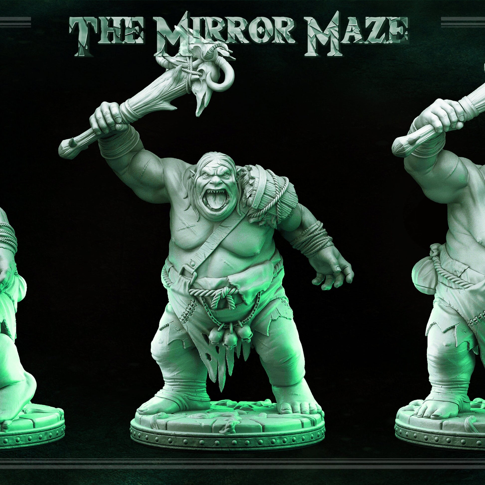 Kerag Ogre | Tabletop Scale | TTRPG D&D Miniature | Primal Collectibles