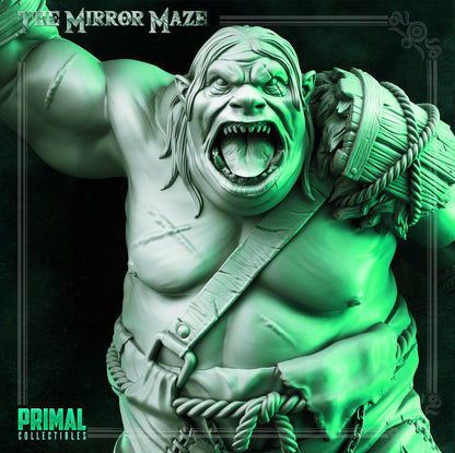 Kerag Ogre | The Mirror Maze | TTRPG D&D Miniature | Primal Collectibles