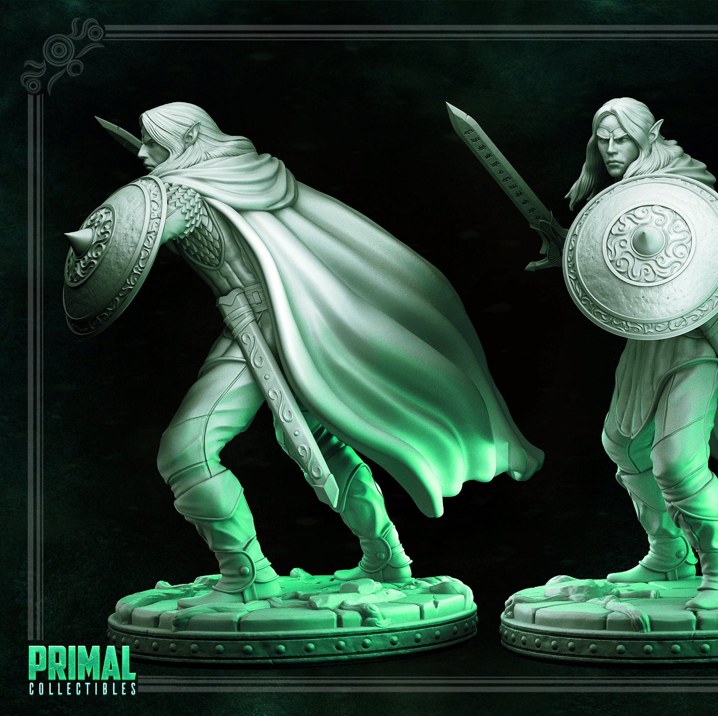 Athos Elf Hero | Tabletop Scale | TTRPG D&D Miniature | Primal Collectibles