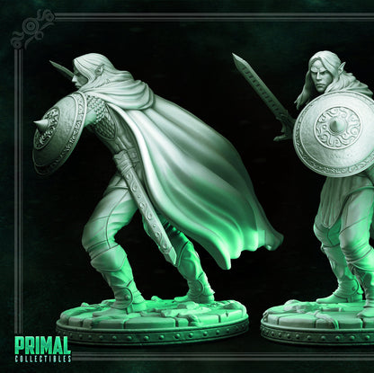 Athos Elf Hero | The Mirror Maze | TTRPG D&D Miniature | Primal Collectibles