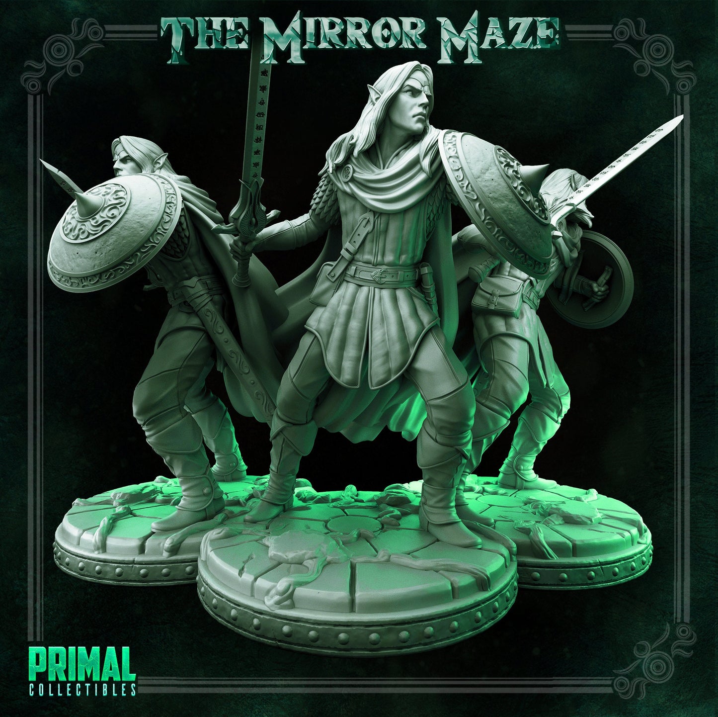 Athos Elf Hero | Tabletop Scale | TTRPG D&D Miniature | Primal Collectibles
