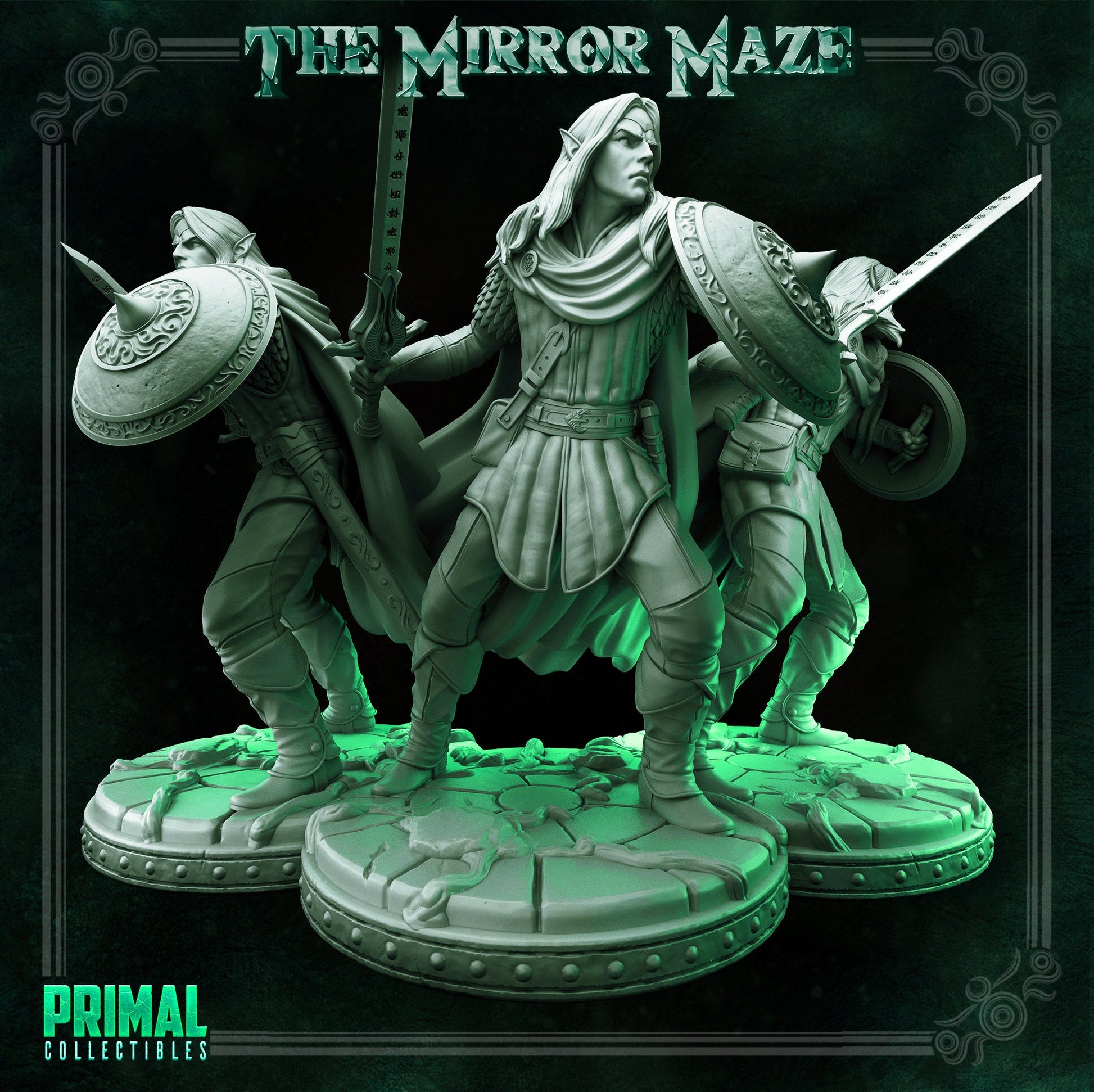 Athos Elf Hero | Tabletop Scale | TTRPG D&D Miniature | Primal Collectibles