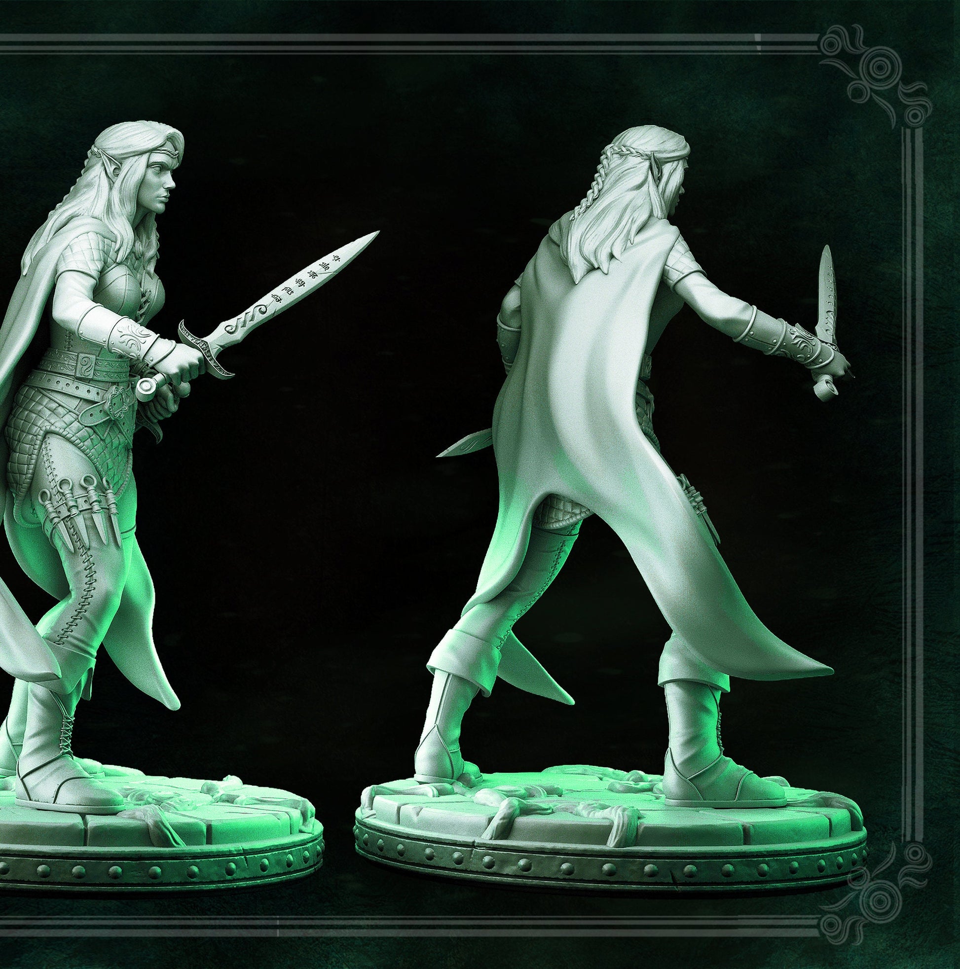 Elf Lauriel | Tabletop Scale | TTRPG D&D Miniature | Primal Collectibles