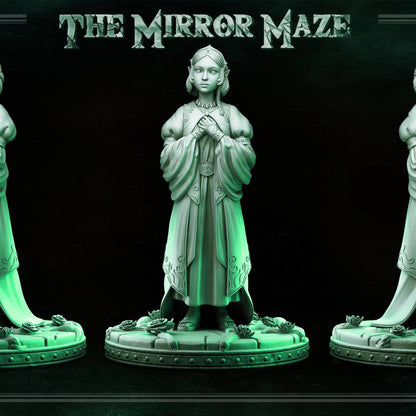 Enora Elf Princess | The Mirror Maze | TTRPG D&D Miniature | Primal Collectibles