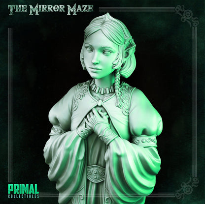 Enora Elf Princess | The Mirror Maze | TTRPG D&D Miniature | Primal Collectibles