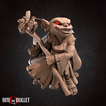 Goblin Wizard | TABLETOP SCALE | D&D TTRPG Miniature | Bite the Bullet