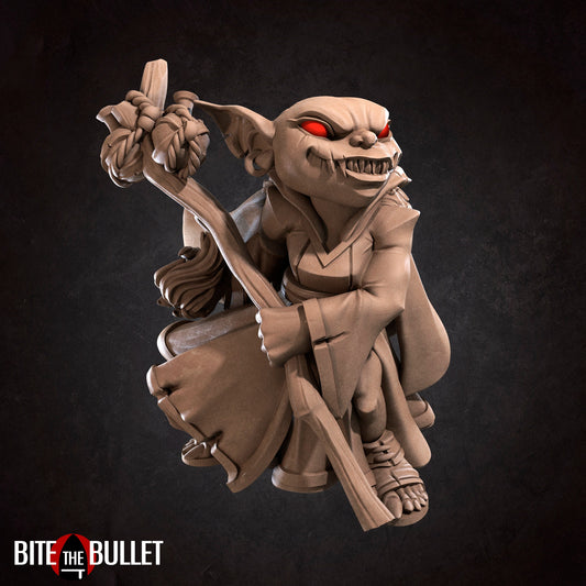 Goblin Wizard | TABLETOP SCALE | D&D TTRPG Miniature | Bite the Bullet