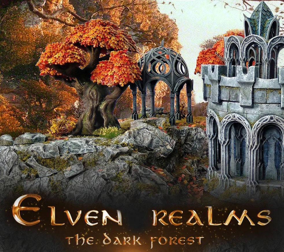 Elven Shrine | D&D TTRPG Playable 3D Printed Building | The Mines