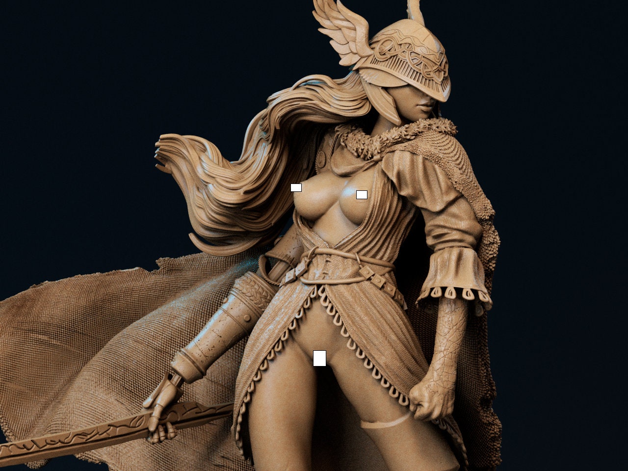 Decaying Demigoddess | Resin Garage Kit Sculpture Anime Video Game Fan Art Statue | CA 3D Studios