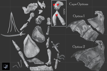 Decaying Demigoddess | Resin Garage Kit Sculpture Anime Video Game Fan Art Statue | CA 3D Studios