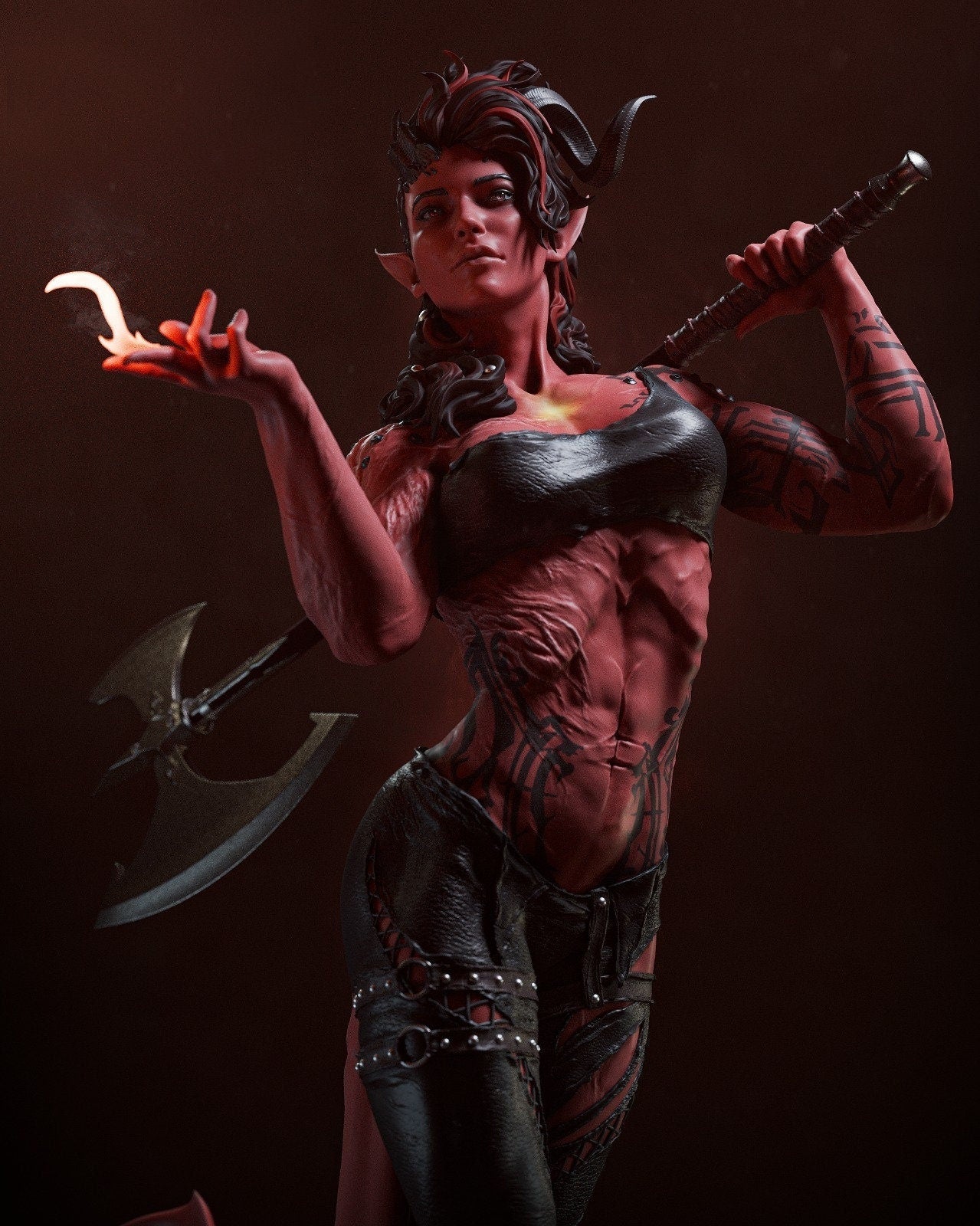 1:12 Spicy Barbarian | Resin Garage Kit Sculpture Anime Video Game Fan Art Statue | CA 3D Studios