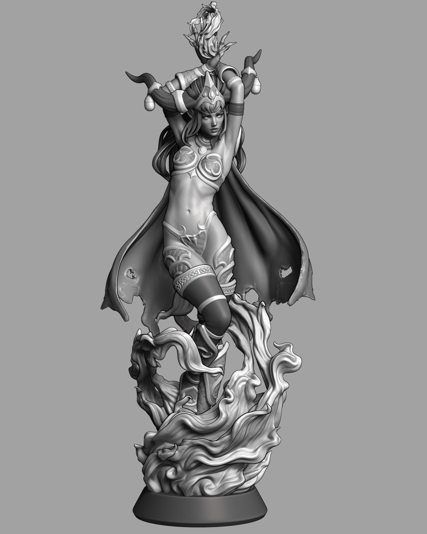 Life-Binder Dragon Queen | Resin Garage Kit Sculpture Anime Video Game Fan Art Statue | CA 3D Studios