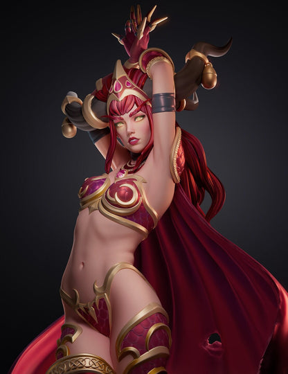 Life-Binder Dragon Queen | Resin Garage Kit Sculpture Anime Video Game Fan Art Statue | CA 3D Studios