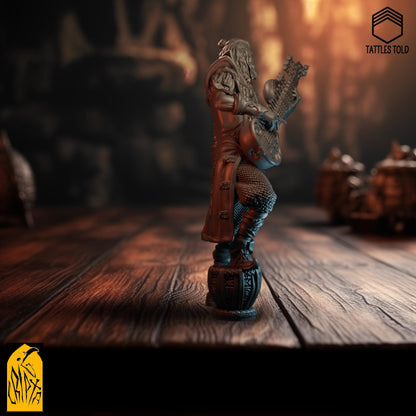 Uldon the Bard, Human Male | Tabletop or Display Scale | TTRPG D&D Miniature | Cripta Studios