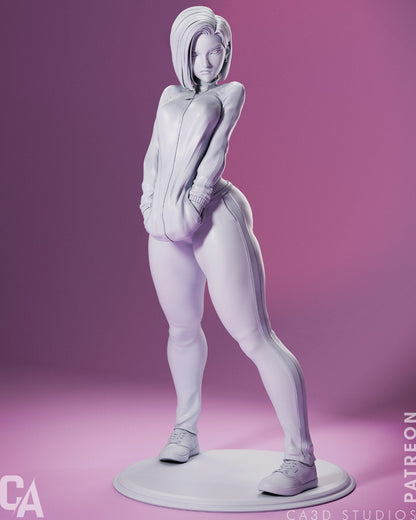 Eighteenth Android | Resin Garage Kit Sculpture Anime Video Game Fan Art Statue | CA 3D Studios