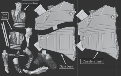 Duel of Fates | Resin Garage Kit Sculpture Anime Video Game Fan Art Statue | CA 3D Studios