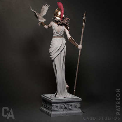 Greek Goddess of Wisdom, Athena | Resin Garage Kit Sculpture Anime Video Game Fan Art Statue | CA 3D Studios