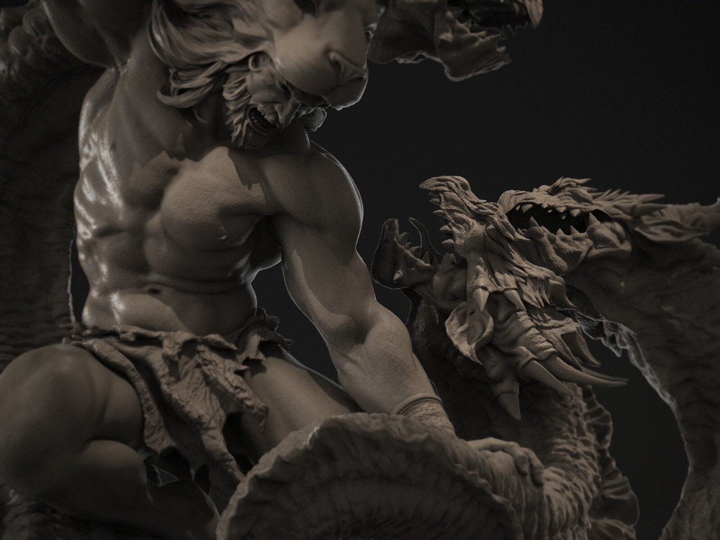 Greek Demi-God, Heracles, Hercules | Resin Garage Kit Sculpture Anime Video Game Fan Art Statue | CA 3D Studios