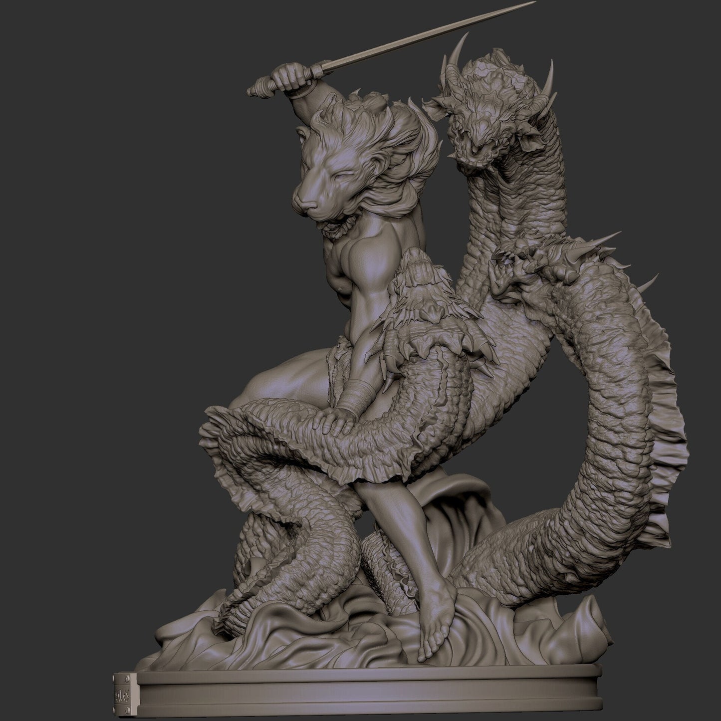 Greek Demi-God, Heracles, Hercules | Resin Garage Kit Sculpture Anime Video Game Fan Art Statue | CA 3D Studios