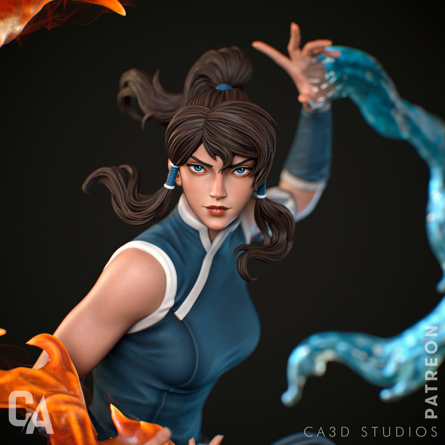 1:12 Water Tribe Avatar | Resin Garage Kit Sculpture Anime Video Game Fan Art Statue | CA 3D Studios