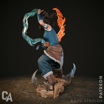 1:12 Water Tribe Avatar | Resin Garage Kit Sculpture Anime Video Game Fan Art Statue | CA 3D Studios