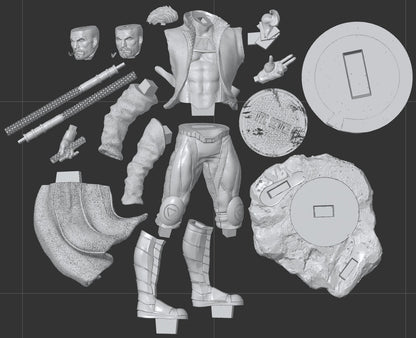 1:12 Ragin' Cajun | Resin Garage Kit Sculpture Anime Video Game Fan Art Statue | CA 3D Studios